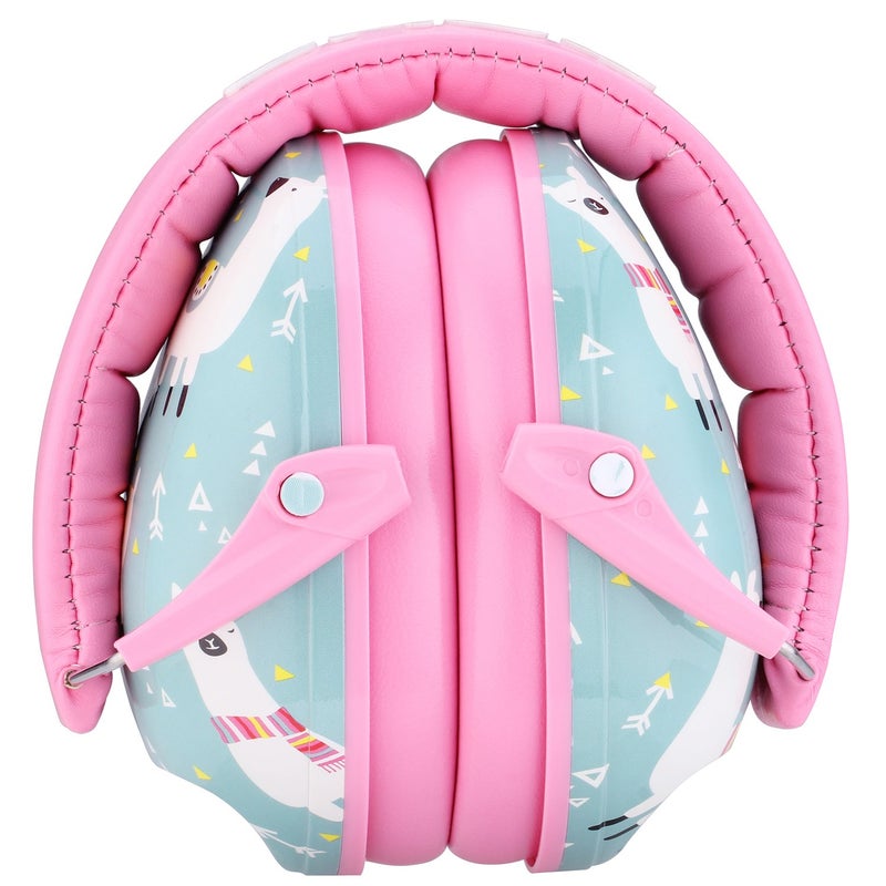 Snug Kids Earmuffs â€“ Noise Reduction for Toddlers & Children â€“ Adjustable, Lightweight, Foldable, Soft & Comfortable - Llamas - Image 2